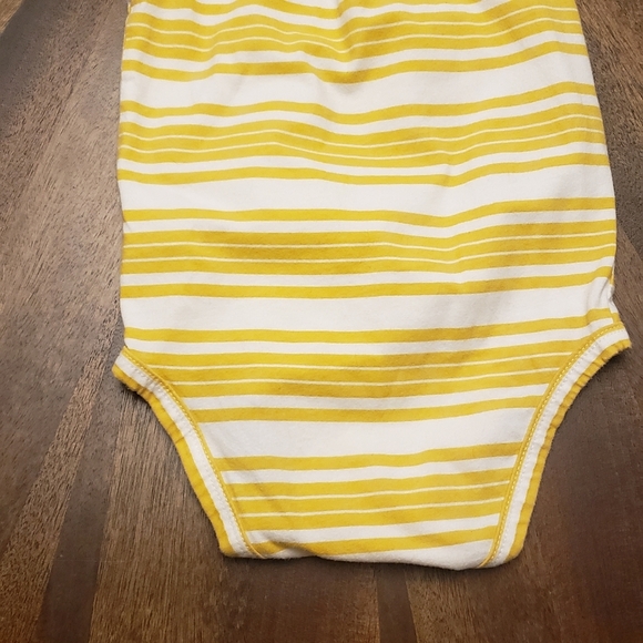 Carter's Yellow Striped Infant 18m One Piece - Picture 4 of 7
